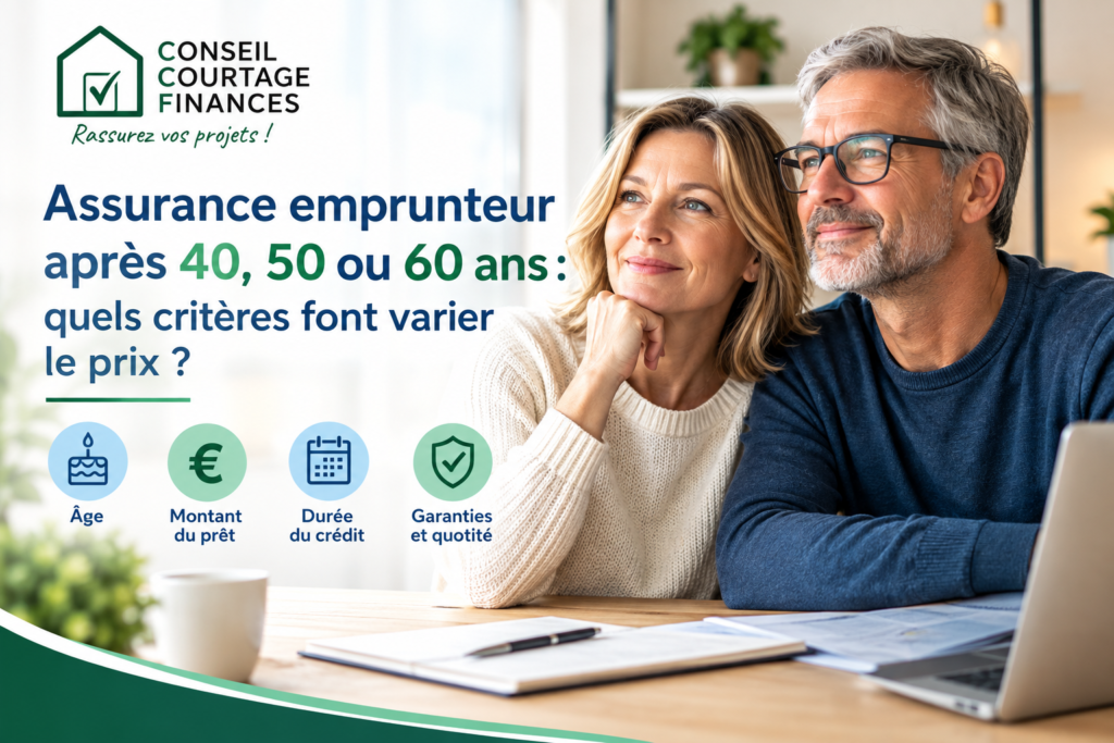 Assurance emprunteur après 40, 50 ou 60 ans : quels critères font varier le prix ?